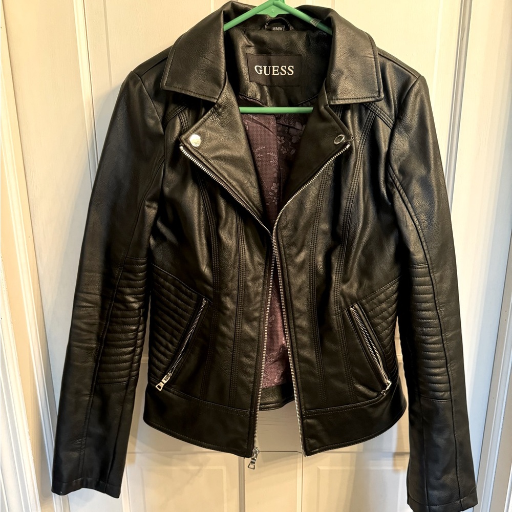 Guess faux leather moto jacket